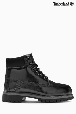 Black Timberland&reg; Patent Premium Boot